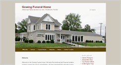 Desktop Screenshot of gowingfuneralhome.com