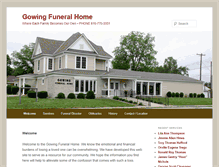 Tablet Screenshot of gowingfuneralhome.com